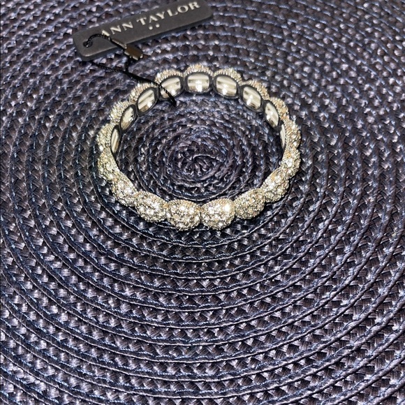 Ann Taylor Jewelry - Ann Taylor Silver & Rhinestone Bracelet